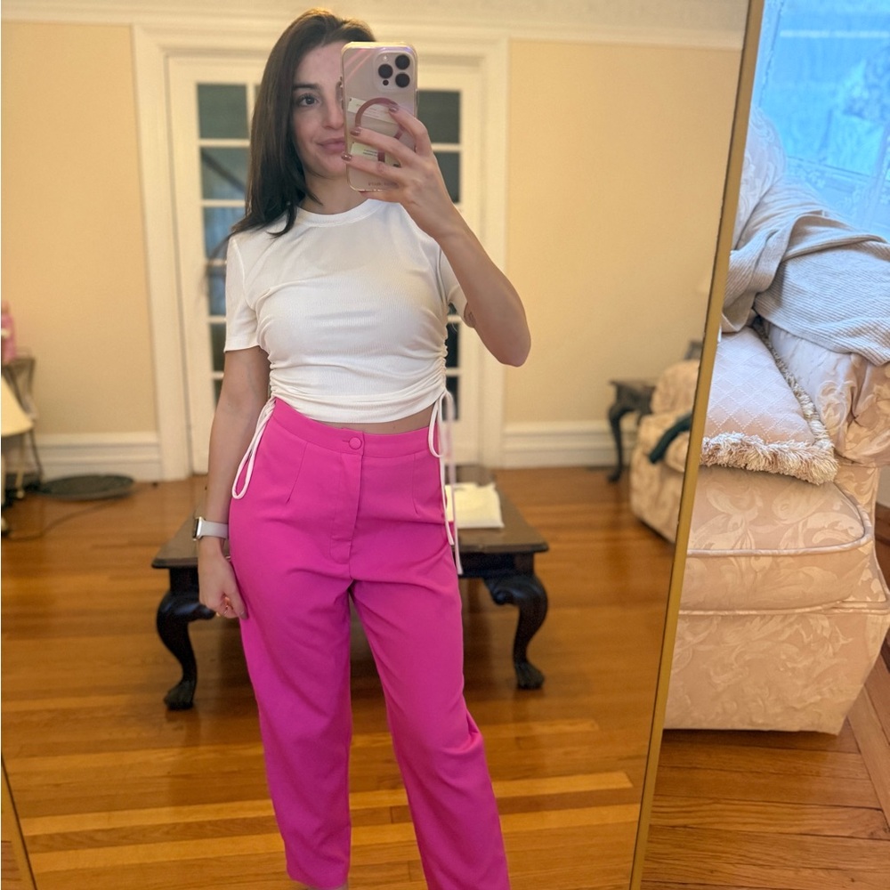Ribbed White Crop Top